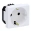 VIVA Розетка силовая с заземлением белая