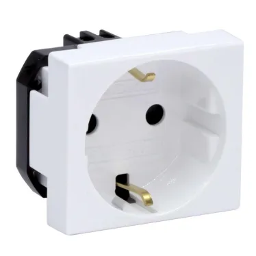 VIVA Розетка силовая с заземлением белая