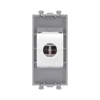 Avanti Компьютерная розетка RJ-45 без шторки модульная, кат.5е, "Avanti", Закаленная сталь, 1 модуль