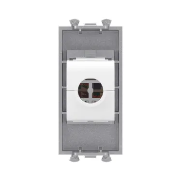 Avanti Компьютерная розетка RJ-45 без шторки модульная, кат.5е, "Avanti", Закаленная сталь, 1 модуль