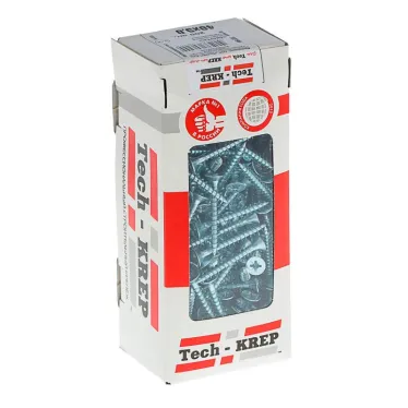 Шуруп универсальный 5х40 потайная головка, остроконечный, оцинкованный (200шт) - коробка