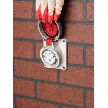 Розетка стационарная внутренняя угловая 4152 3Р+РЕ+N 16А 380В IP67 PROxima