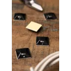 Площадка самоклеящаяся (25х25 мм) черная (100 шт)