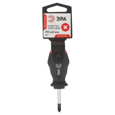 Отвертка PH 1х40 мм крестовая двухкомпонентная рукоятка