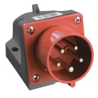 Вилка кабельная 515 стационарная 3P+E+N 16А 380В IP44