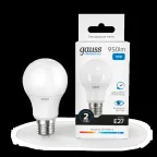 Лампа светодиодная LED 10 Вт 950 лм 6500К А60 груша холодный E27 AC 220В Elementary Gauss