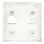 Валенсия лицевая панель розетки Phone 1-местная графит