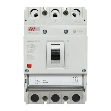 Выключатель автоматический AV POWER-2/3 100А 80kA TR AVERES
