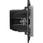 Valena LIFE.Зарядное устройство с двумя USB-разьемами тип A-тип С 240В/5В 3000мА.С лицевой панелью.Цвет Алюминий