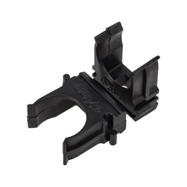 Крепеж-клипса для трубы 20 мм черная (10 шт./уп.), REXANT