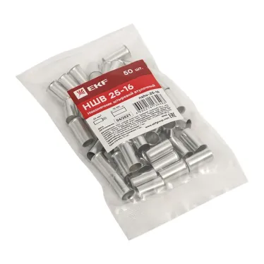 Наконечник штыревой втулочный НШв 25.0-16 (уп.50шт) PROxima