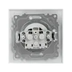 Валенсия розетка 1-местная б/з 10А белая с защ. штор.