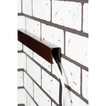 Заглушка (40х16) (4 шт) Plast под темное дерево