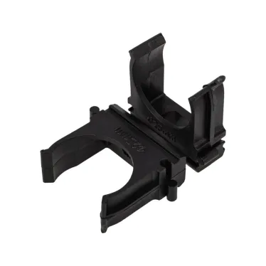 Крепеж-клипса для трубы 25 мм, черная (100 шт./уп.), REXANT