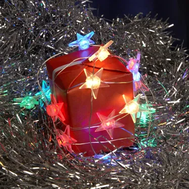 Гирлянда линейная Звездочки LED мульти 1.8м USB