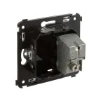 Avanti Розетка TV в стену, проходная, ''Черный квадрат''