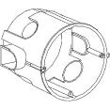 Коробка установочная для сплошных стен 65x60 DIY