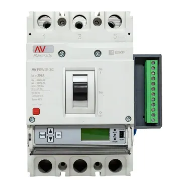 Выключатель автоматический AV POWER-2/3 250А 100kA ETU6.2 AVERES