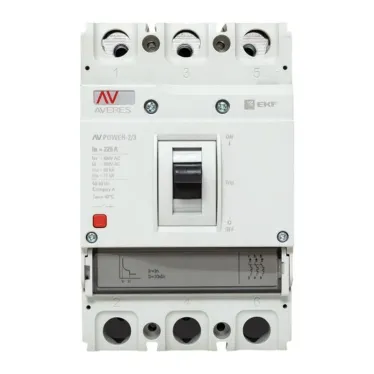 Выключатель автоматический AV POWER-2/3 225А 80kA TR AVERES