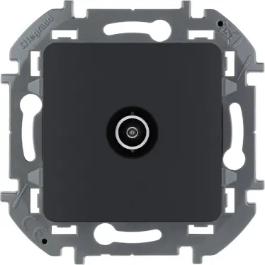 Розетка TV «звезда» 2 дБ 0 2400 мГц INSPIRIA антрацит