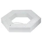 Светильник LED Geometria Hexagon SPO-123-W-40K-045 45Вт 4000K 2500Лм IP40 600*80 белый подвесной драйвер внутри