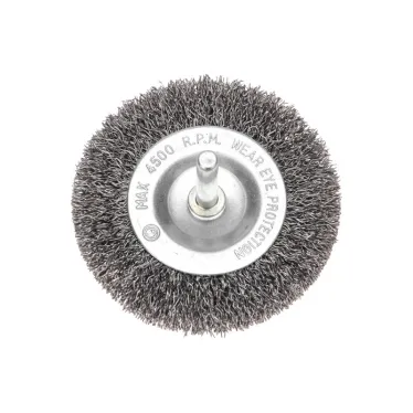 Щетка дисковая для дрели, витая стальная проволока 75 мм