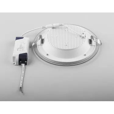 Светильник светодиодный ДВО-24w 4000K 1440Лм со стеклом белый