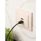 Розетка Минск USB 2-местная СП 2,1А бежевая