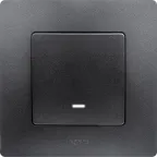 Выключатель одноклавишный, с подсветкой/индикацией, автоматические клеммы 10 AX 250