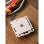 Стокгольм Механизм Розетки TV 1-местной 75Ом 5-862МГц белый