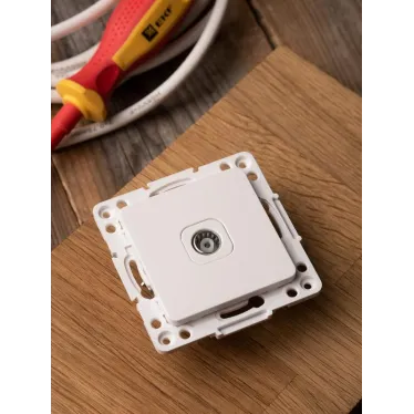 Стокгольм Механизм Розетки TV 1-местной 75Ом 5-862МГц белый