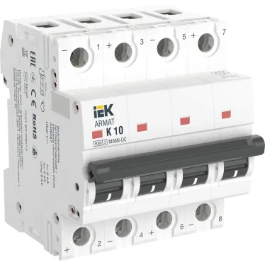 ARMAT Автоматический выключатель M06N-DC 4P K 10А IEK