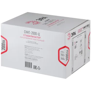 Стабилизатор напряжения настенный СННТ-2000-Ц цифровой дисплей 140-260В/220/В, 2000ВА