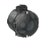 Коробка монтажная для твёрдых стен с воздухонепронецаемыми мембранными вводам диам.60мм H46мм, с винтами