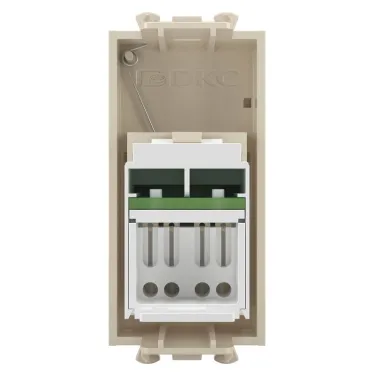 Компьютерная розетка ''Ванильная дымка'' ''Avanti'' RJ-45 модульная, кат. 6, 1 мод