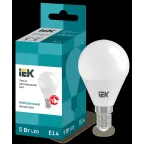 Лампа светодиодная G45 шар 5Вт 230В 4000К E14 IEK