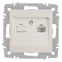 Розетка Intro Accent 6-303-06 информационная RJ45, IP20, СУ, перламутр