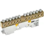 TEKFOR Шина PE земля неизолированная на универсальном держателе 8х12-12-Ж IEK