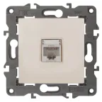 Розетка RJ45, Эра Elegance, сл.кость, 14-3107-02