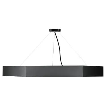 Светильник LED Geometria Hexagon SPO-123-B-40K-045 45Вт 4000K 2500Лм IP40 600*80 черный подвесной драйвер внутри