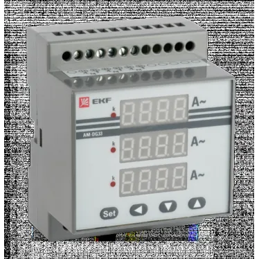 Амперметр AD-G33 цифровой на DIN трехфазный PROxima (без поверки