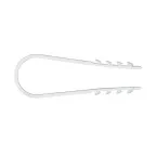 Дюбель-хомут для круглого кабеля (19-25мм) белый (50 шт) PROxima