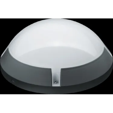 Светильник светодиодный ДБП-13w 4000K 1150Лм круглый пластиковый IP65 черный