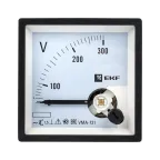 Вольтметр VM-A721 аналоговый на панель 72х72 (квадратный вырез) 300В прямое подключение PROxima