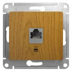 GLOSSA Розетка компьютерная RJ45 категория 5е в рамку дуб