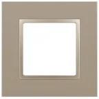 Рамка для розеток и выключателей  Elegance 14-5011-04 Classic, на 1 пост, шампань  | Б0060574 | ЭРА