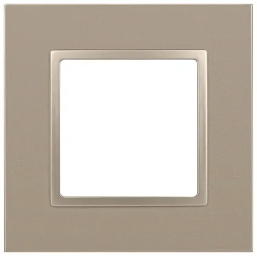 Рамка для розеток и выключателей  Elegance 14-5011-04 Classic, на 1 пост, шампань  | Б0060574 | ЭРА