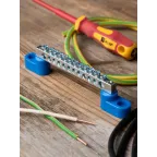 Шина нулевая N 63.12 (2 изолятора стойка) никель