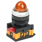 Лампа AL-22 сигнальная желтая с подсветкой неон 240В