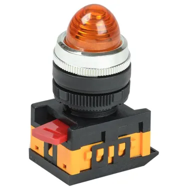 Лампа AL-22 сигнальная желтая с подсветкой неон 240В